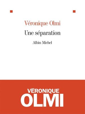 cover image of Une séparation